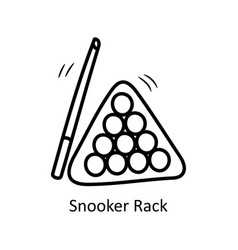 Snooker Rack Outline Icon Design