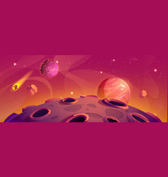 Space Planet Background Cartoon Game Landscape