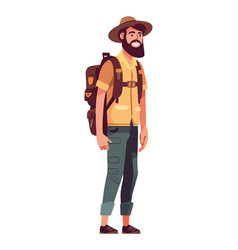 Bearded Traveler Man