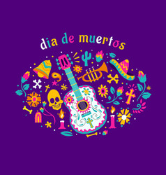 Dia De Los Muertos Holiday Poster Design