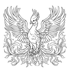 Eagle With Wings And Ornament Tattoo Design