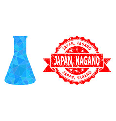 Grunge Japan Nagano Stamp Seal And Chemical