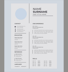 Resume Template For Business Or Non-profit Organiz