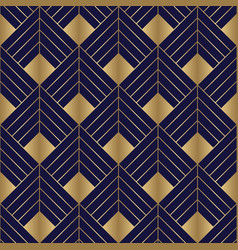 Art Deco Seamless Pattern With Gold Square