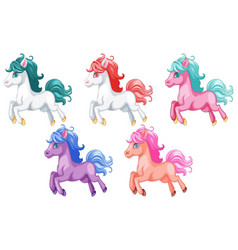 Adorable Group Of Cartoon Unicorns