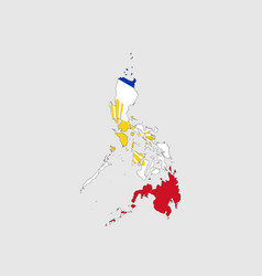 Philippines Map Flag Filipino Country Map Banner