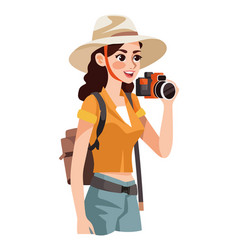 Traveler Woman With Camera