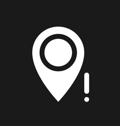 Wrong Pin Location Dark Mode Glyph Ui Icon