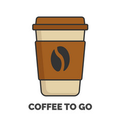 Coffee To Go Outline Icon