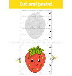 Learning Numbers 1-5 Cut And Glue Strawberry