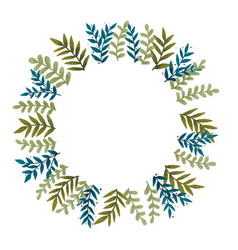 Tropical Fern Leaves Wreath