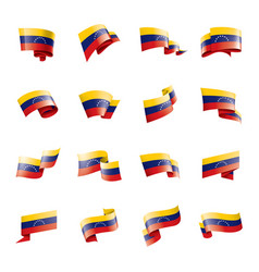 Venezuela Flag On A White