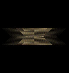 Black And Gold Luxury Wide Abstract Banner