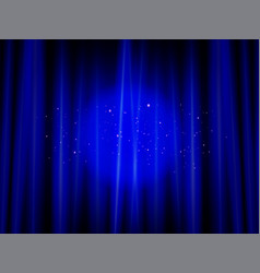 Brightly Lit Curtains In Theatre Concept