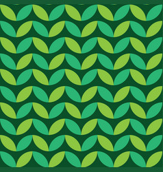 Mid Century Geometric Leaves Seamless Pattern