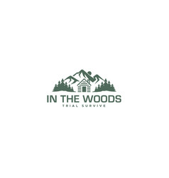 Modern Design In The Woods Home Tree Logo Design