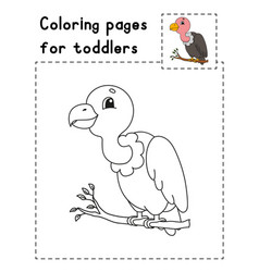 Coloring Book Page For Kids Cartoon Style