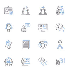 Product Management Line Icons Collection Strategy