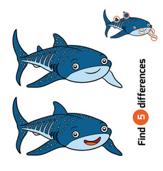 Find Differences Whale Shark