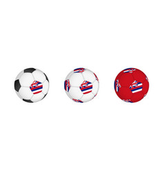 Collection Football Ball With The Hawaii Flag