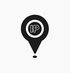 Ip Address Icon Flat Style Eps