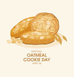 National Oatmeal Cookie Day Poster