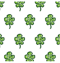 Pattern Leaf Pixel Art Design Background