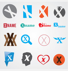 Set Of Alphabet Symbols Of Letter X