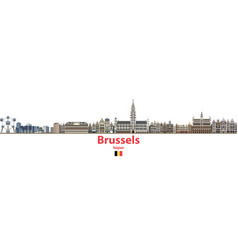 Brussels City Skyline