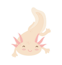 Cute Axolotl Smiling Design