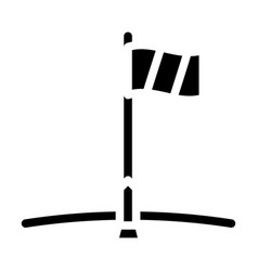 Pole Flag Big Glyph Icon