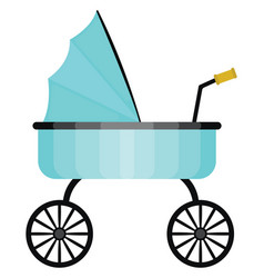 Baby Trolley On A White Background