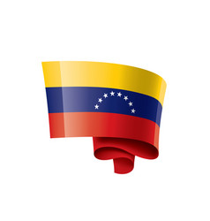 Venezuela Flag On A White