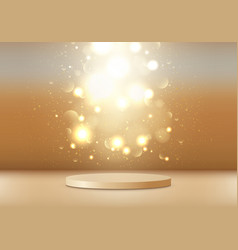 3d Gold Podium Pedestal Empty Decoration