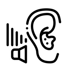 Bad Hearing Icon Outline