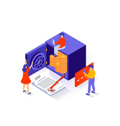 Business And Marketing Concept In 3d Isometric