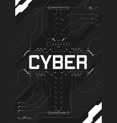 Cyberpunk Futuristic Poster Modern