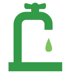 Ecology Water Pipe On A White Background