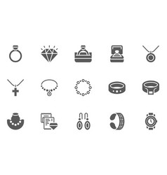 Jewelry Icons Set