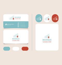 Revenue Logo Design With Editable Slogan Branding