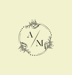 Am Luxury Wedding Invitational Floral Initial