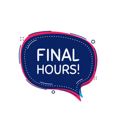 Final Hours Sale Special Offer Price Sign