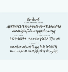 Baikal Handwritten Brush Font