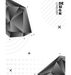 Black Paper Origami Polygonal Shape Background