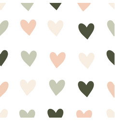 Boho Style Hearts Set Seamless Pattern