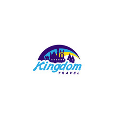 Modern Colorful Design Kingdom Travel Logo Design