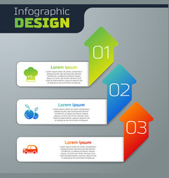 Set Chef Hat Fruit And Car Business Infographic