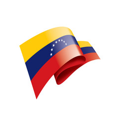 Venezuela Flag On A White