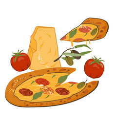 Delicious Italian Pizza With The Best Cheeses