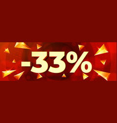 Minus 33 Percent Discount